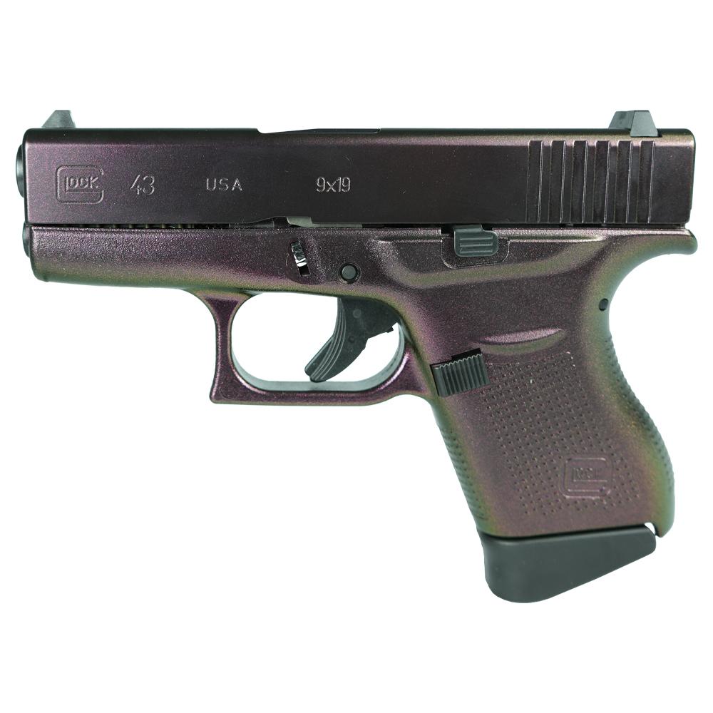 Glock 43 Custom "Shimmering Razorback" 9mm 3.4" Barrel 6-Rounds - Image 3