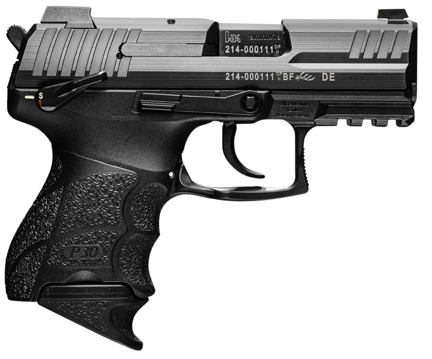 Heckler and Koch P30SK 9mm 3.27" Barrel 15-Rounds 2 Magazines