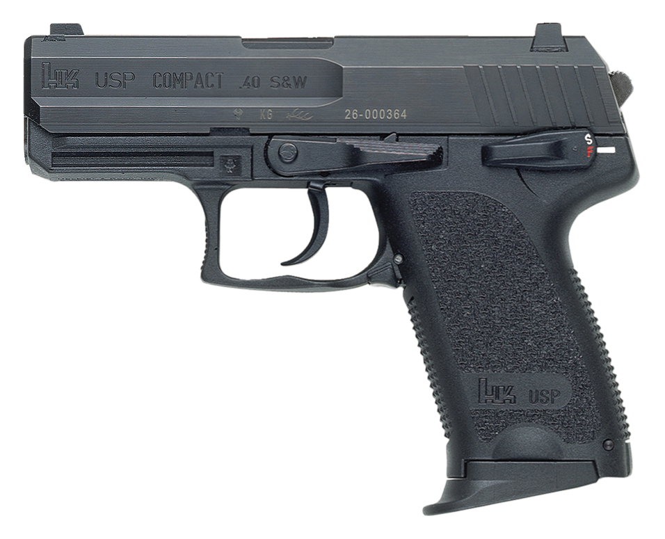 Heckler and Koch USP Compact V1 .40 SW 3.58" Barrel 10-Rounds Fixed Sights - Image 2
