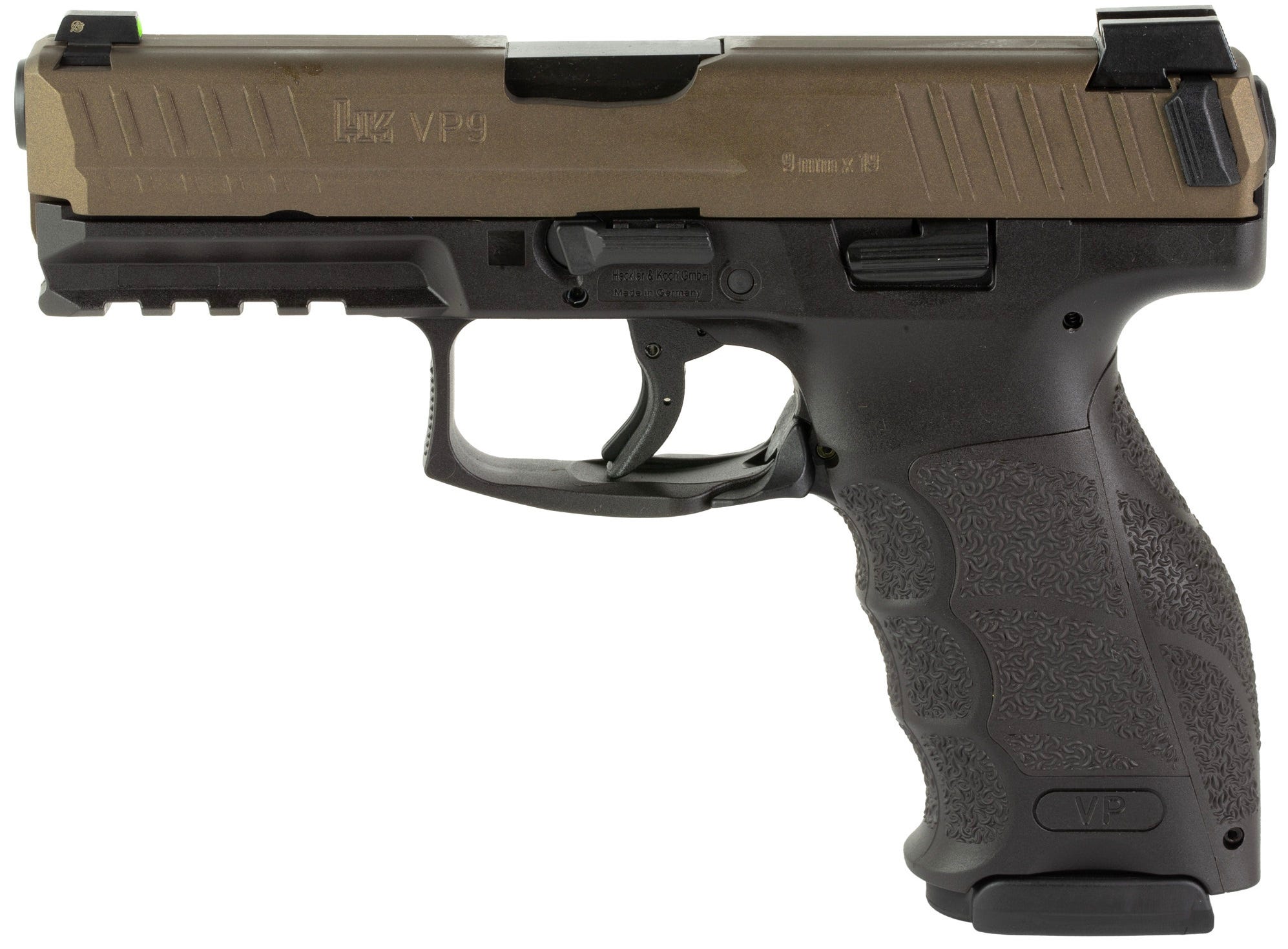 Heckler and Koch VP9 Midnight Bronze 9mm 4.09" Barrel 17-Rounds 3-Dot Sights - Image 2