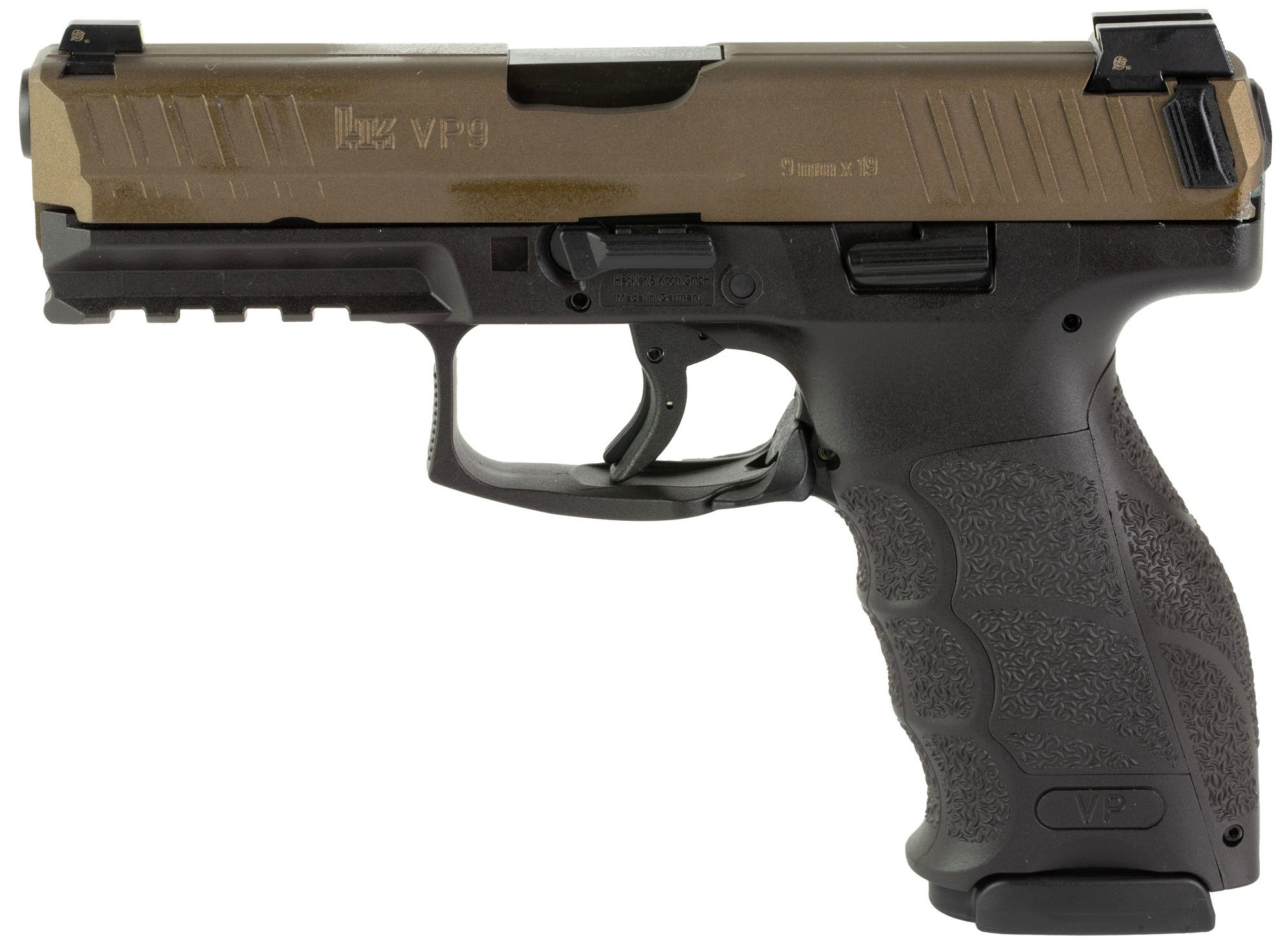 Heckler and Koch VP9 Midnight Bronze 9mm 4.09" Barrel 17-Rounds Night Sights - Image 2