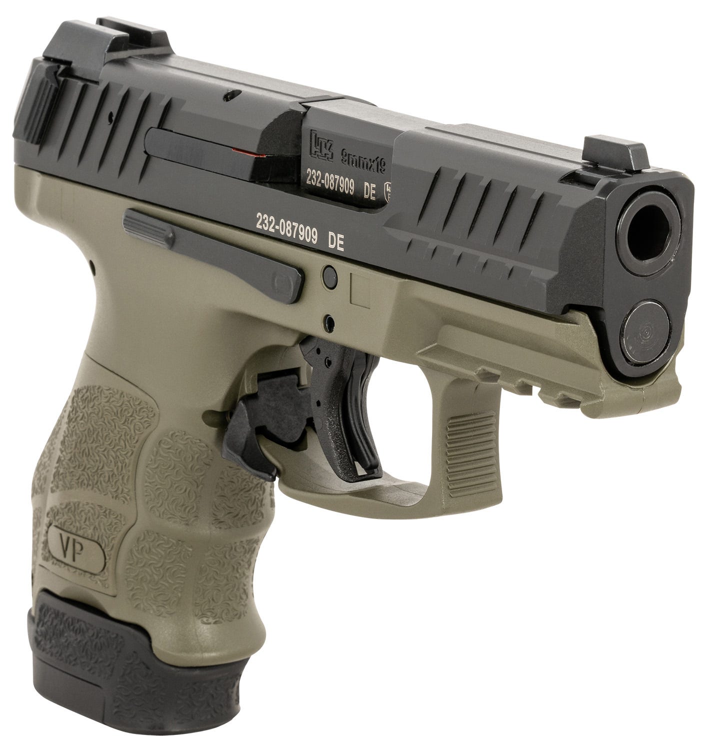 Heckler and Koch VP9SK Green 9mm 3.39" Barrel 15-Rounds Night Sights - Image 3