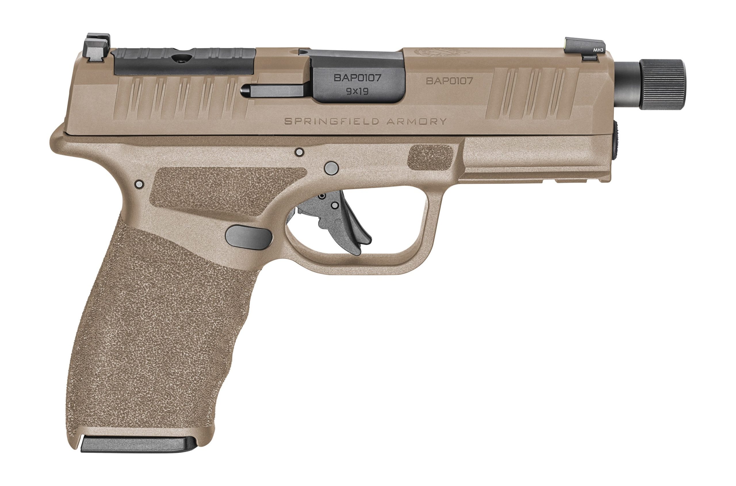 Springfield Armory Hellcat PRO OSP Flat Dark Earth 9mm 4.4" Barrel 10-Rounds Threaded Barrel