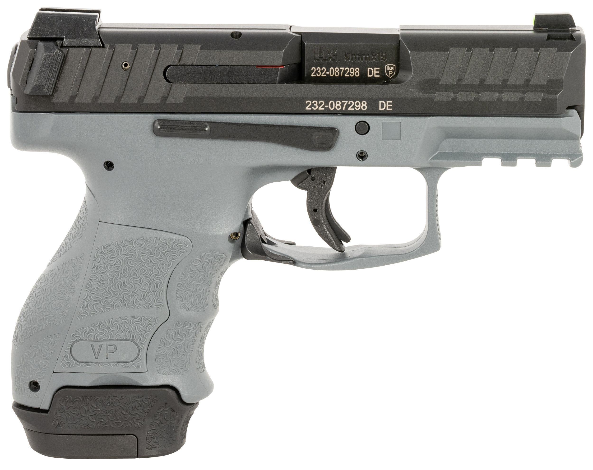 Heckler and Koch VP9SK Gray 9mm 3.39" Barrel 12/15-Rounds Fixed Sights