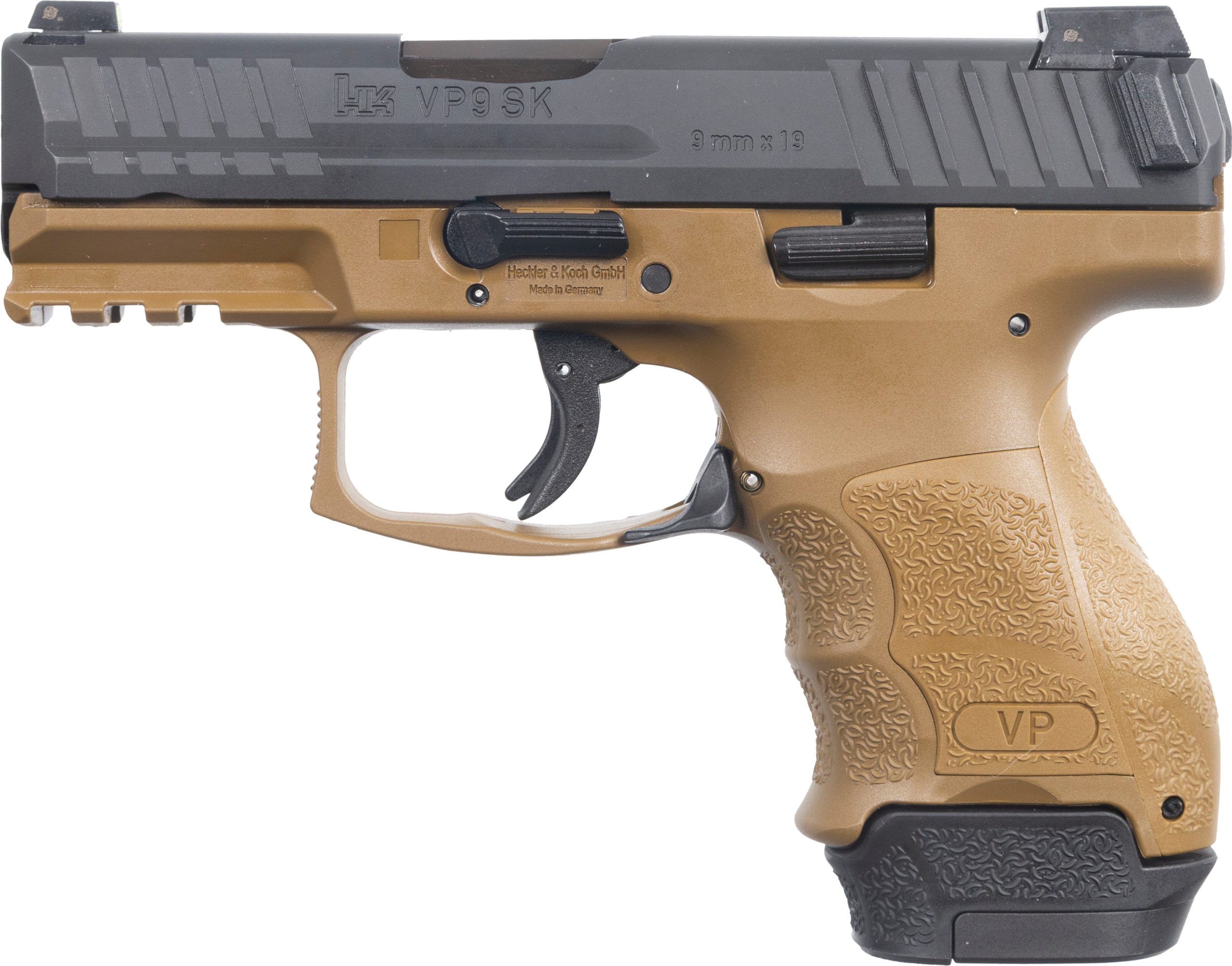 Heckler and Koch VP9SK Flat Dark Earth 9mm 3.39" Barrel 15-Rounds - Image 2