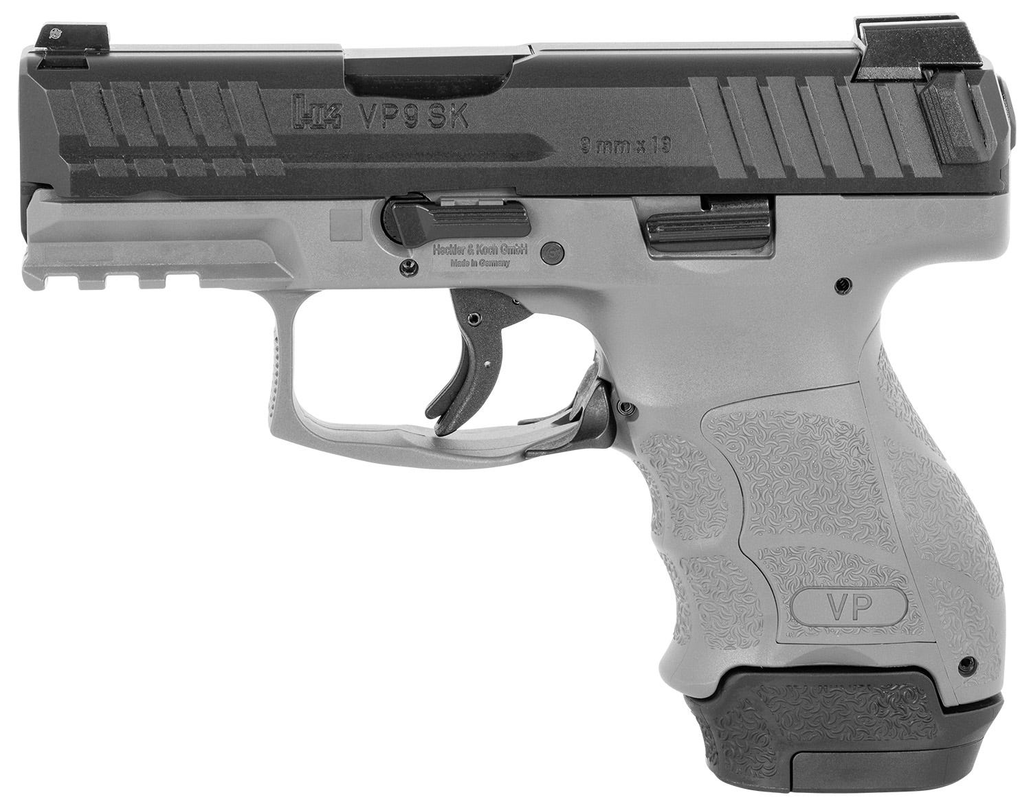 Heckler and Koch VP9SK Gray 9mm 3.39" Barrel 12/15-Rounds Fixed Sights - Image 2