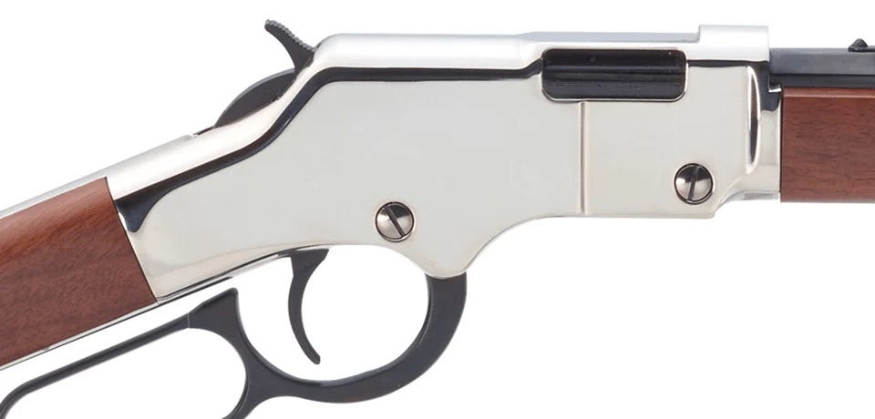 Henry Repeating Arms Golden Boy Silver Lever Action Rifle Walnut .22 LR/.22 Short 20" Barrel 16-Rounds - Image 2