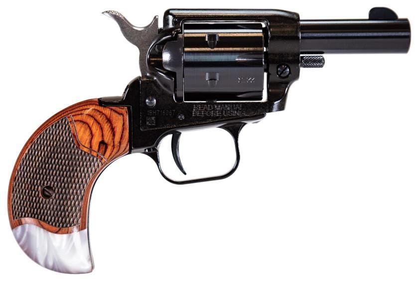 Heritage Firearms Barkeep .22 LR 2" Barrel 6-Rounds Rosewood / Pearl Grips