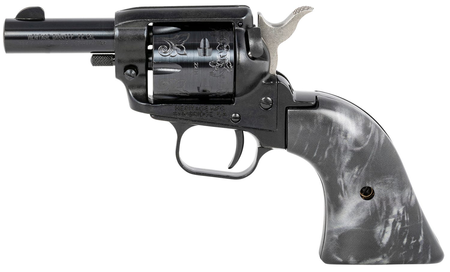 Heritage Barkeep .22 LR 2" Barrel 6-Rounds Black Pearl Grip - Image 2