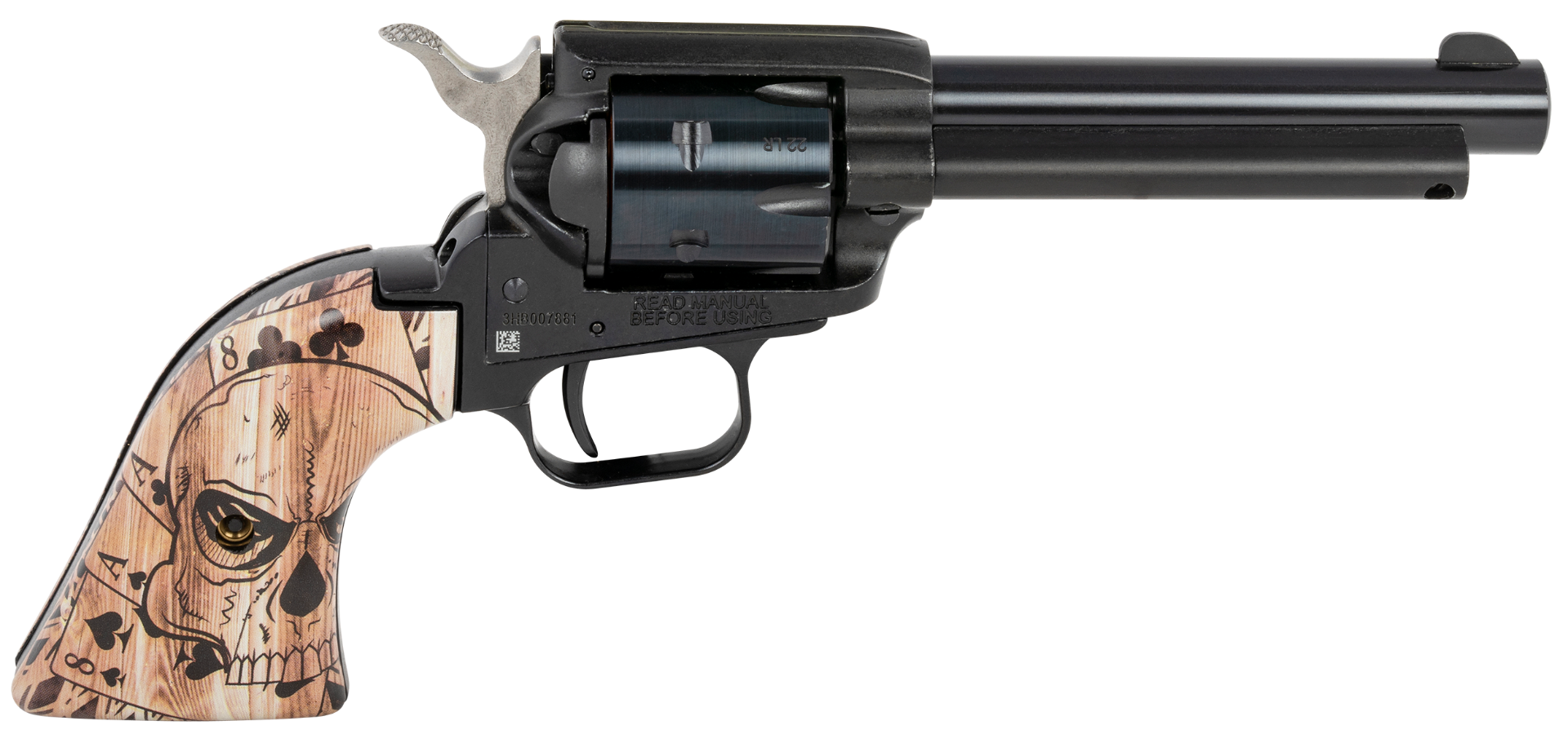 Heritage Firearms Rough Rider .22 LR 4.75" Barrel 6-Rounds Deadman's Hand Ivory Grips