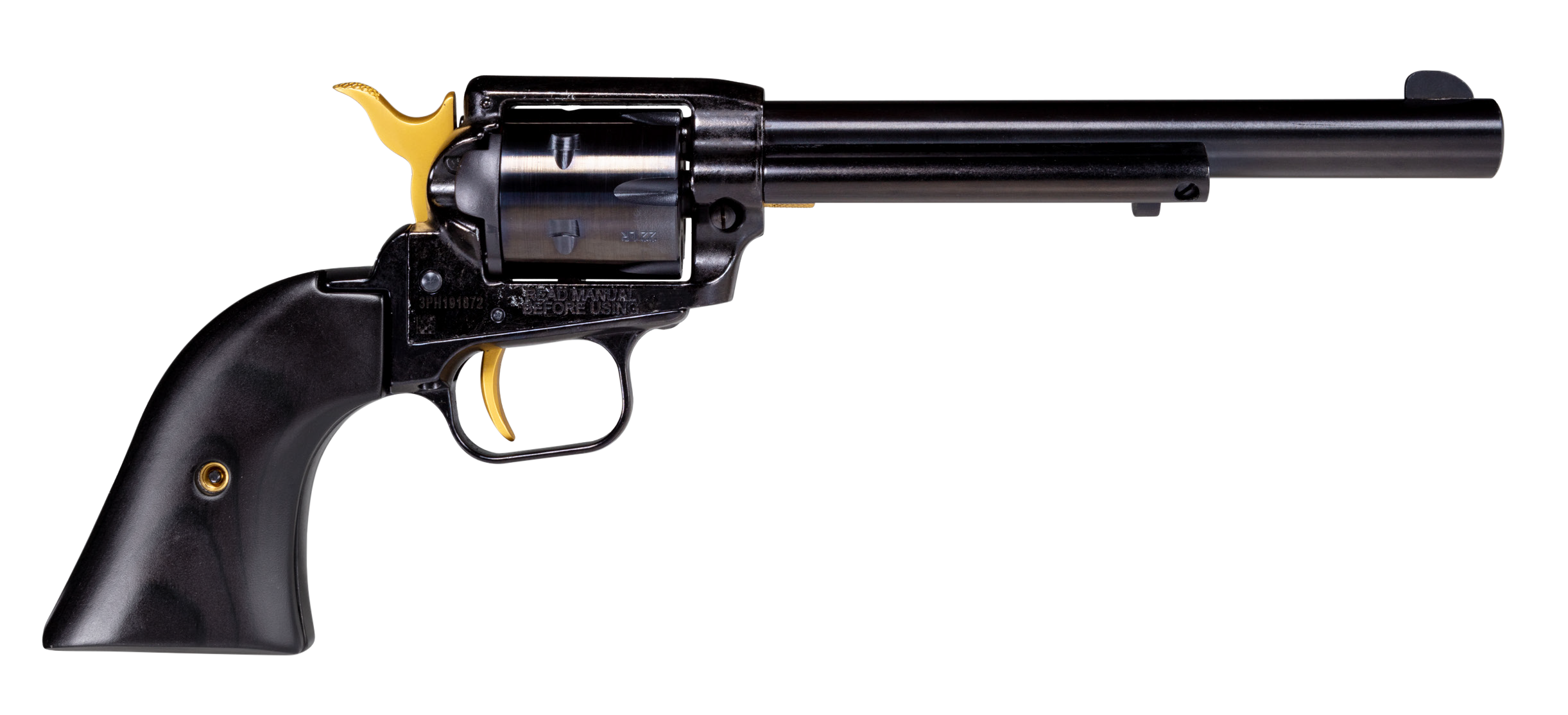Heritage Firearms Rough Rider .22 LR 4.75" Barrel 6-Rounds Gold Accents