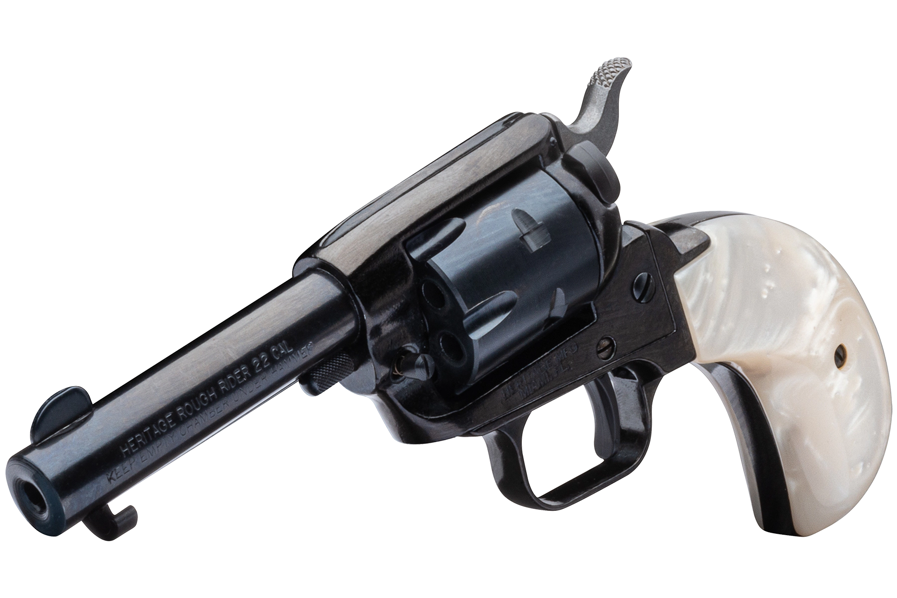 Heritage Firearms Rough Rider .22 LR/.22 Mag 3.50" Barrel 6-Rounds White Pearl Grip - Image 3