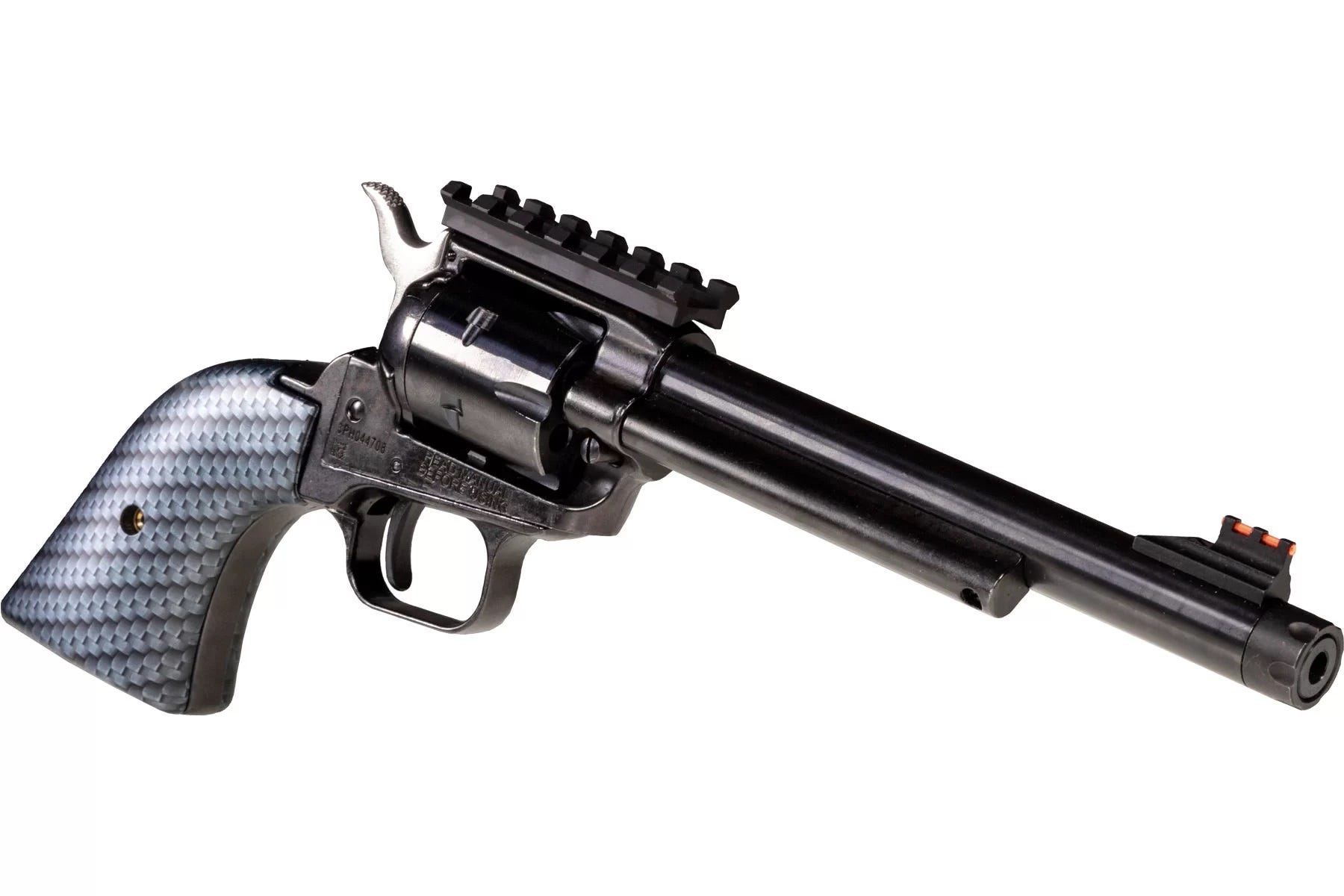 Heritage Firearms Rough Rider Tactical Cowboy .22 LR 6.50" Barrel 6-Rounds Carbon Fiber Grip - Image 3
