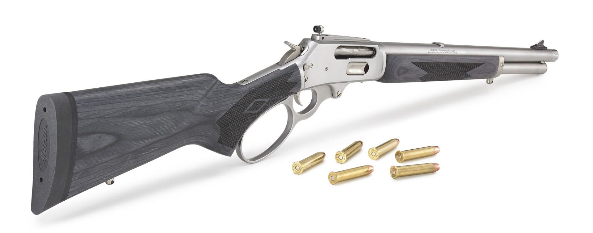 Marlin 1895 Trapper Stainless .45-70 16.1" Barrel 5-Rounds Skinner Sights - Image 5