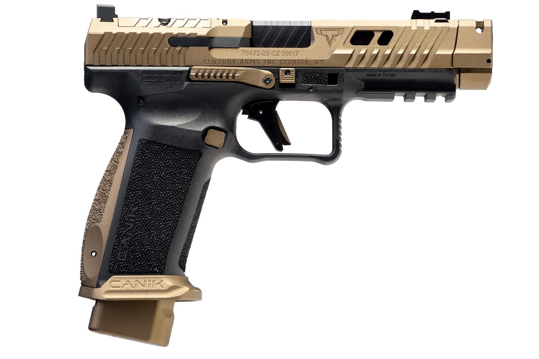 Canik TTI Combat Bronze 9mm 4.6" Barrel 18/21-Rounds w/ MeCanik MO3 Optic - Image 3
