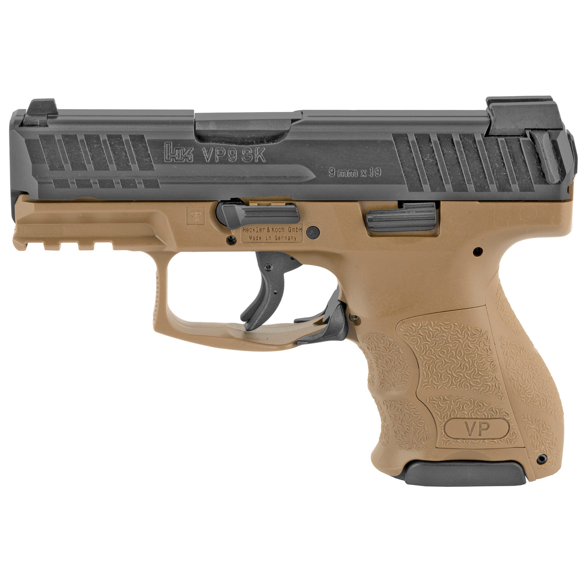 Heckler and Koch VP9SK Black / Flat Dark Earth 9mm 3.39" Barrel 10-Rounds Night Sights - Image 2