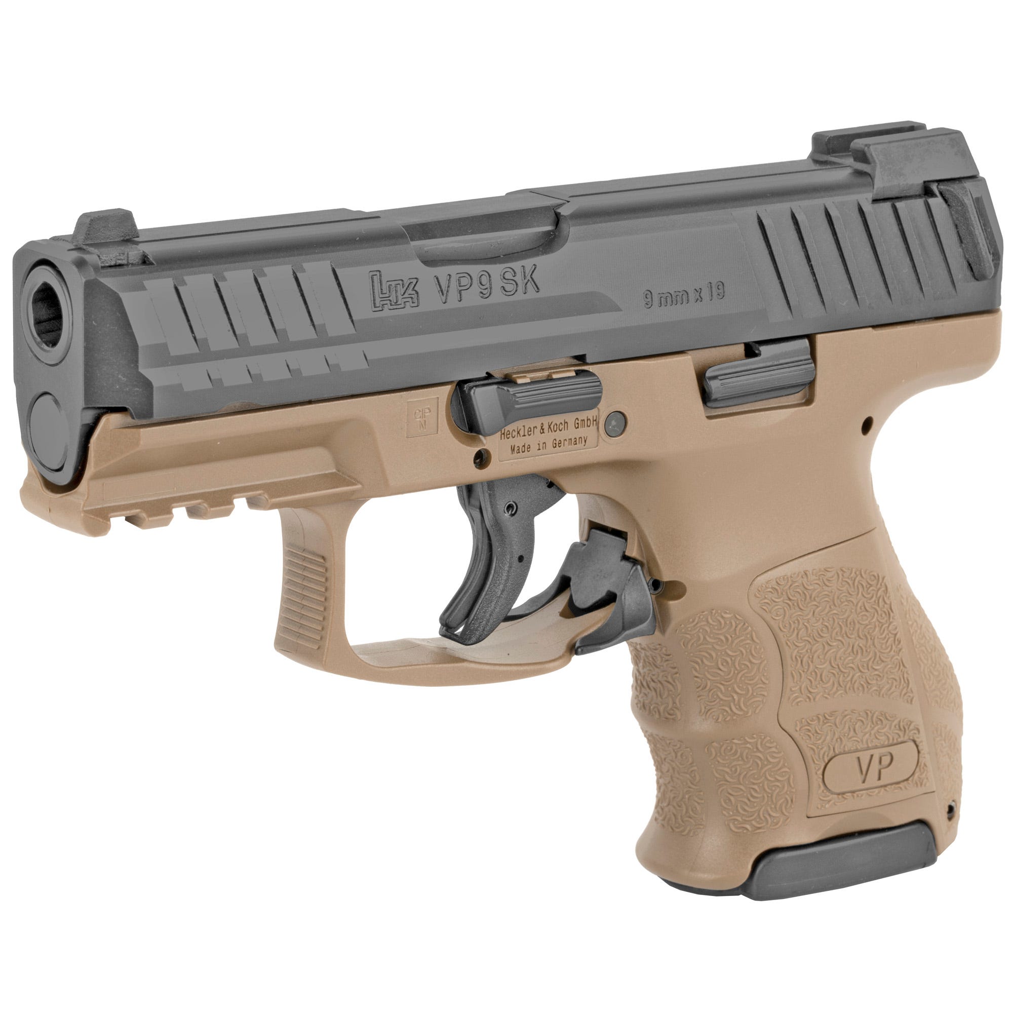 Heckler and Koch VP9SK Black / Flat Dark Earth 9mm 3.39" Barrel 10-Rounds Night Sights - Image 3