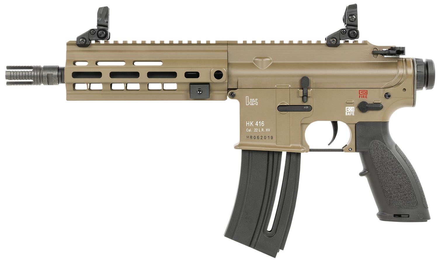 Heckler and Koch HK416 Pistol Flat Dark Earth .22 LR 8.5" Barrel 20-Rounds - Image 2