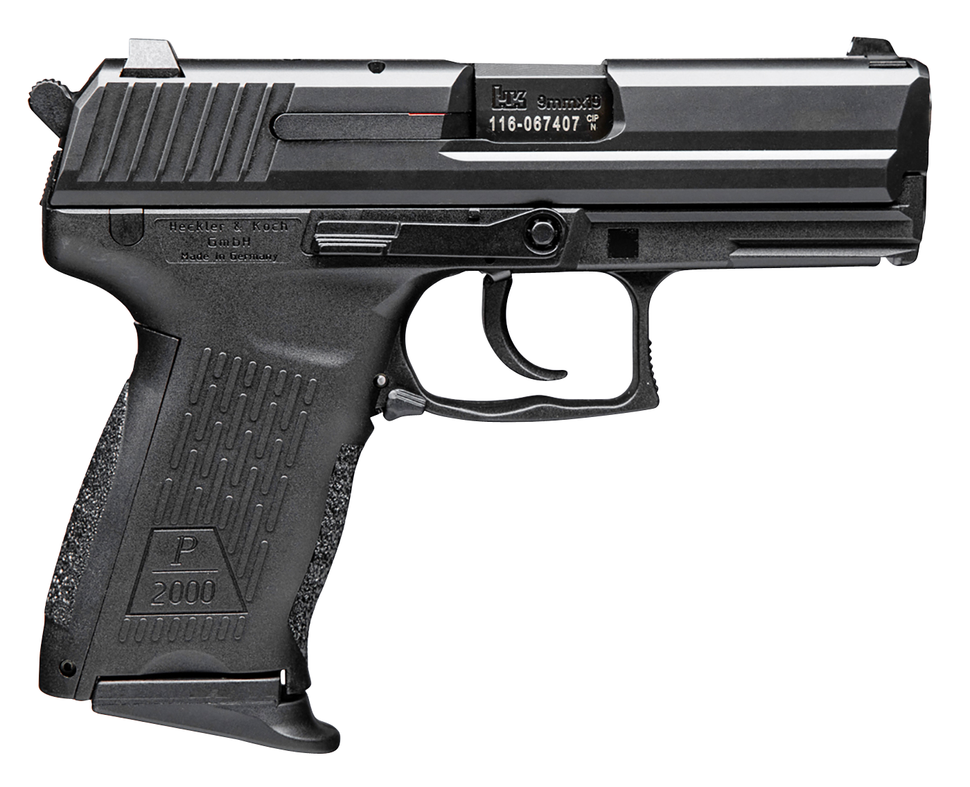Heckler and Koch P2000 V3 9mm 3.66" Barrel 10-Rounds with Night Sights