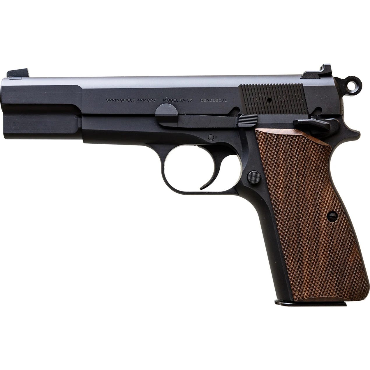 Springfield Armory SA-35 Black / Walnut 9mm 4.7" Barrel 15-Rounds w/ Knife - Image 4