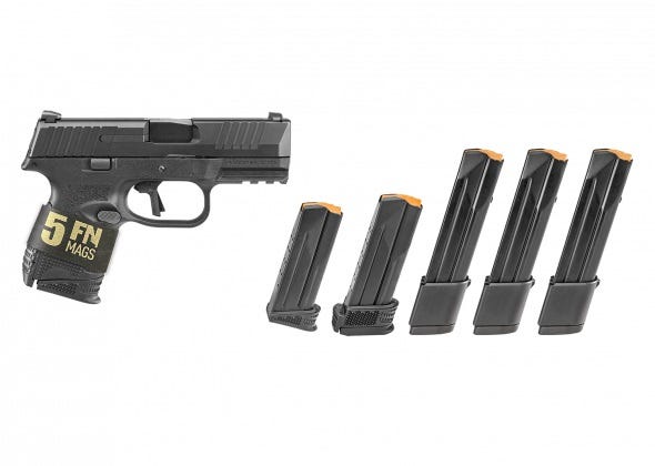 FN 509C Bundle 9mm 3.7" Barrel 24-Rounds 5 Mags