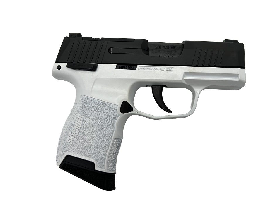 Sig Sauer P365 White / Black 9mm 3.1" Barrel 10-Rounds LivenGood Exclusive