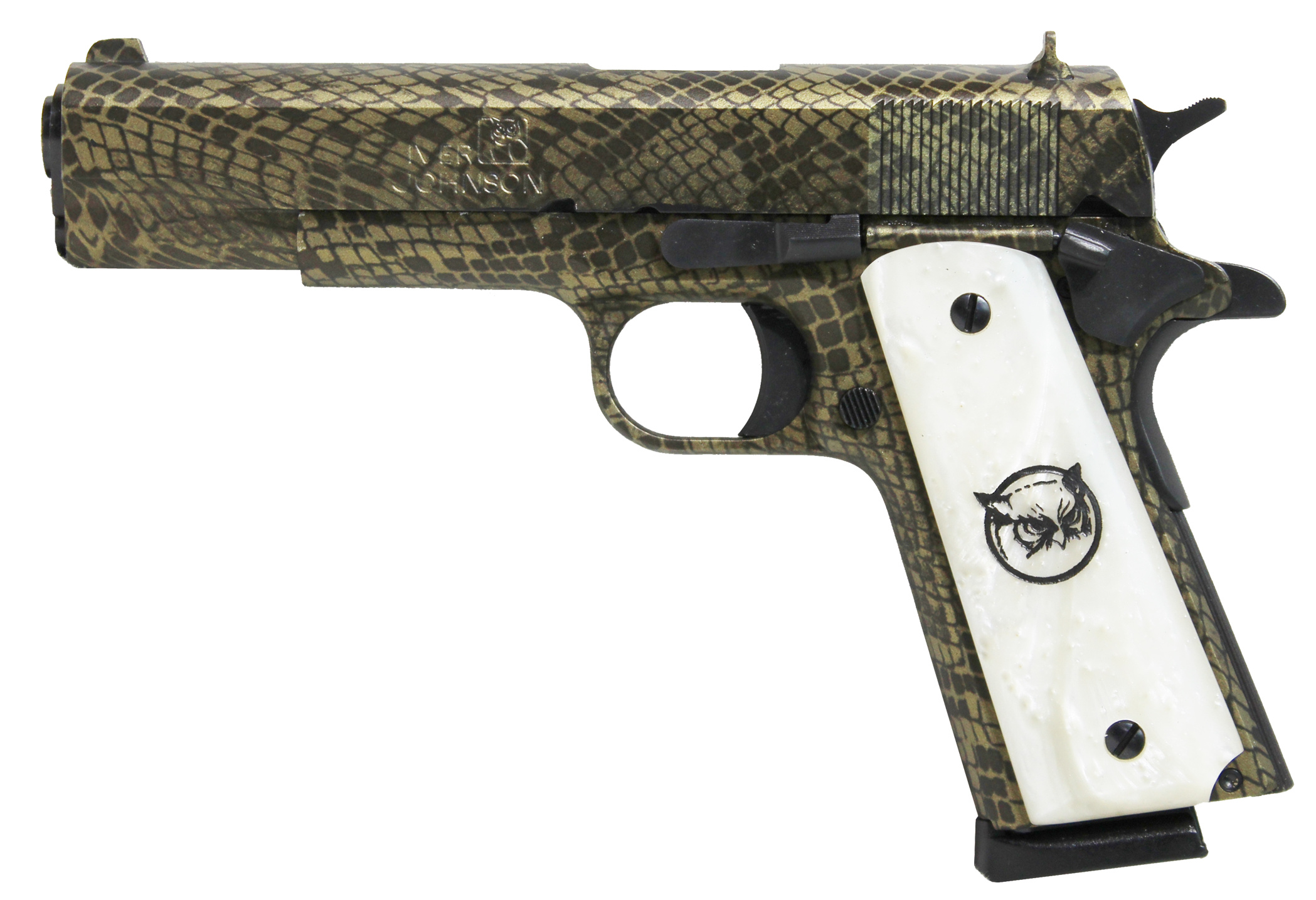 Iver Johnson 1911 A1 Government Snakeskin .45 ACP 5" Barrel 8-Rounds