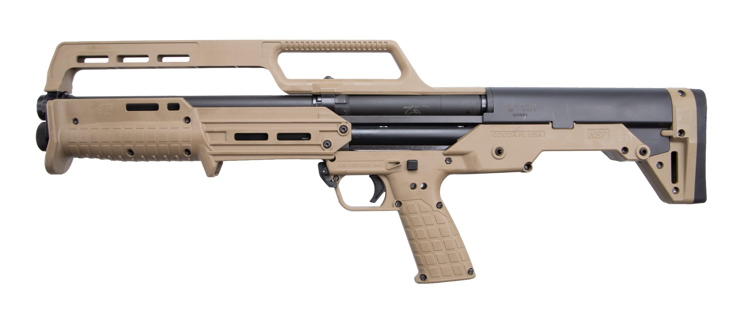 Kel-Tec KS7 Tactical Tan 12 GA 18.5" Barrel 3"-Chamber 6-Rounds - Image 2