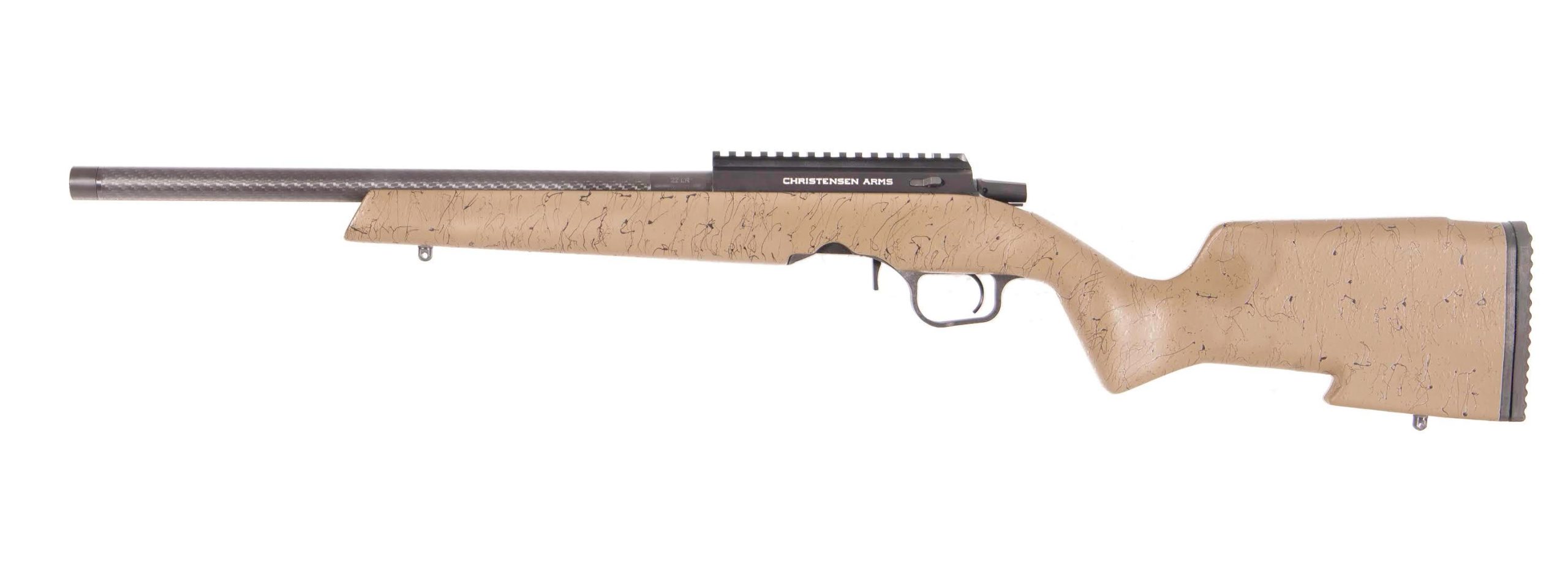 Christensen Arms Ranger Bolt Action Rifle Black/Tan .22 LR 18" Barrel 10-Rounds - Image 3