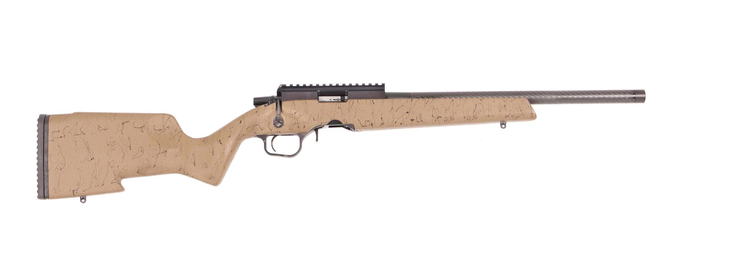 Christensen Arms Ranger Bolt Action Rifle Black/Tan .22 LR 18" Barrel 10-Rounds