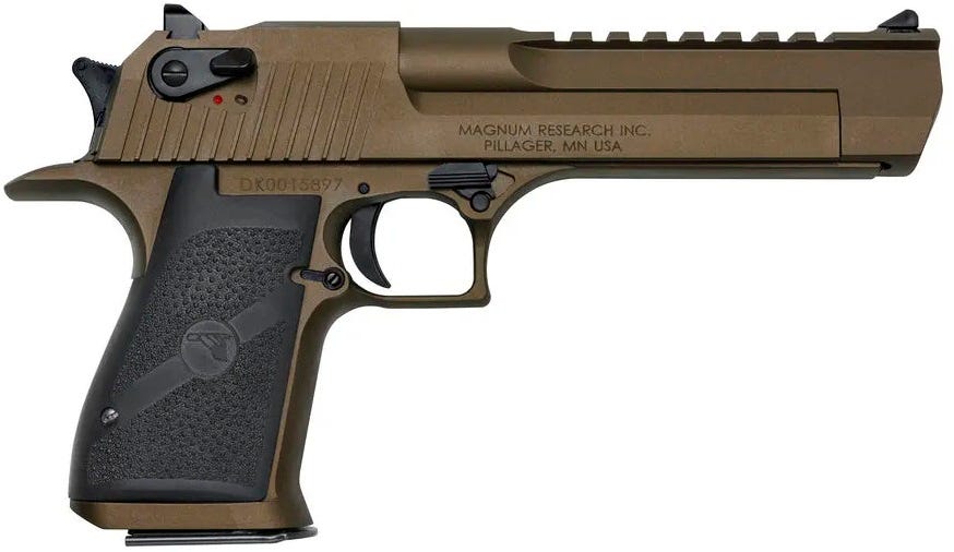 Magnum Research Desert Eagle Mark XIX Burnt Bronze .44 Rem Mag 6" Barrel 8-Rounds
