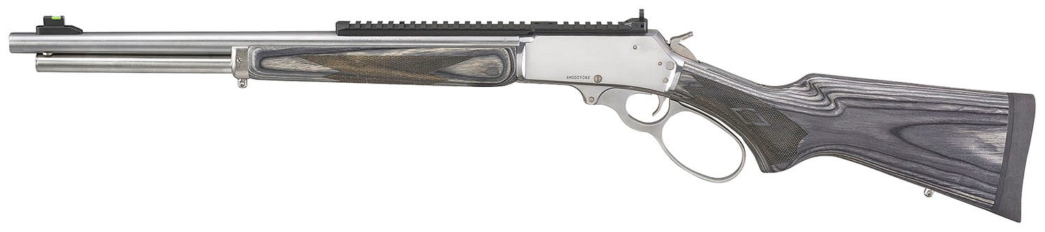 Marlin 1895 SBL Gray/Stainless .45-70 GOV 19.1" Barrel 6-Rounds Tritium Fiber Optic Front Sight - Image 4