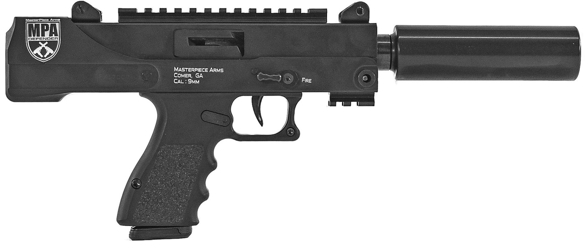 MasterPiece Arms Defender 9mm 4.5" Barrel 17-Rounds