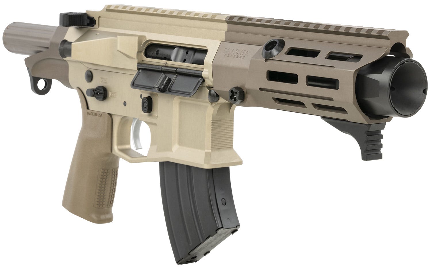 Maxim Defense Industries SPS 505 PDX Semi-automatic Pistol AR 7.62X39 5.5" Barrel 20 Rounds FDE(Arid) - Image 3