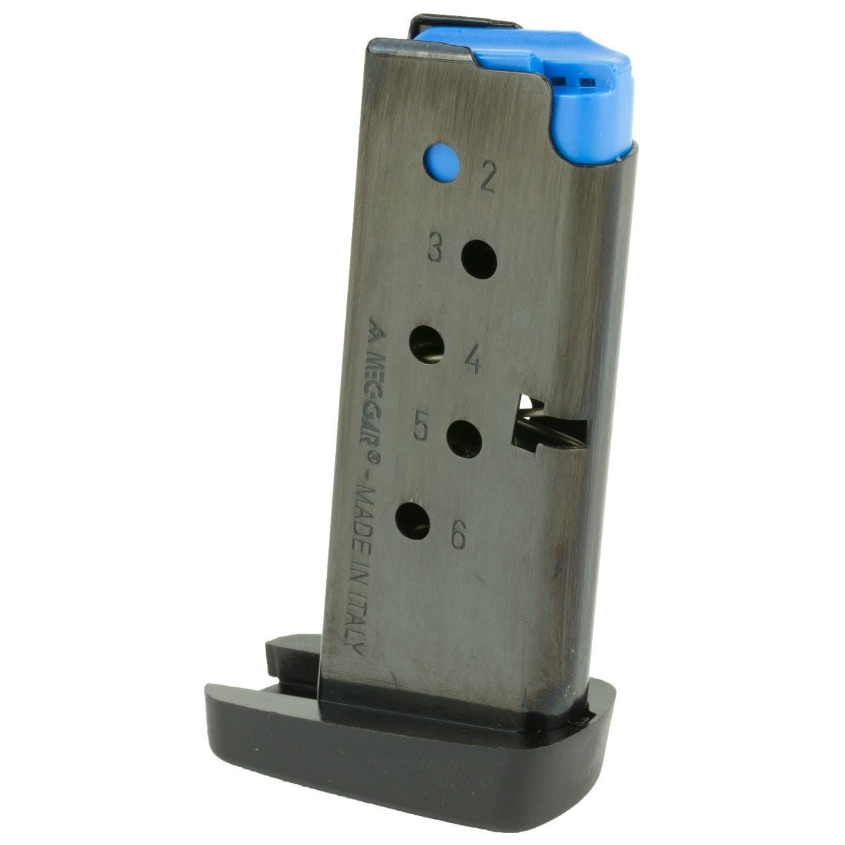 Mec-Gar Taurus PT738 Magazine .380 ACP 6 Rounds Steel Blued