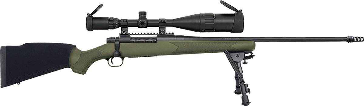 Mossberg Patriot Night Train OD Green / Black .300 Win 24" Barrel 3-Rounds 6-24x50mm Scope