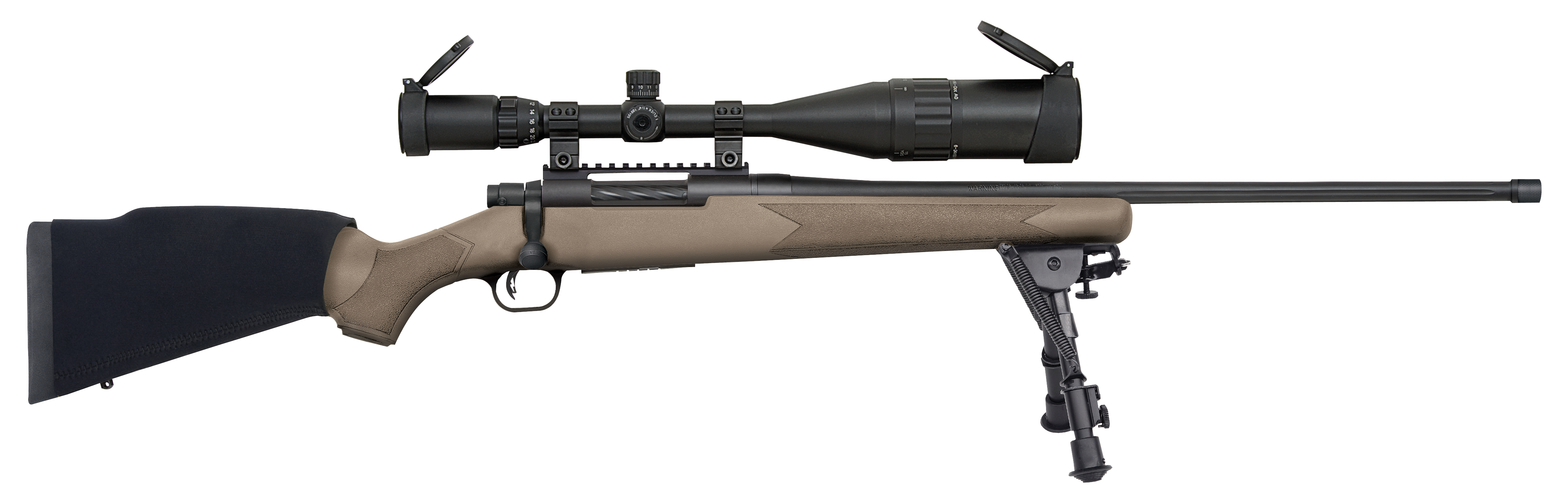 Mossberg Patriot Night Train Flat Dark Earth 6.5 Creedmoor 24" Barrel 5-Rounds 6-24x50mm
