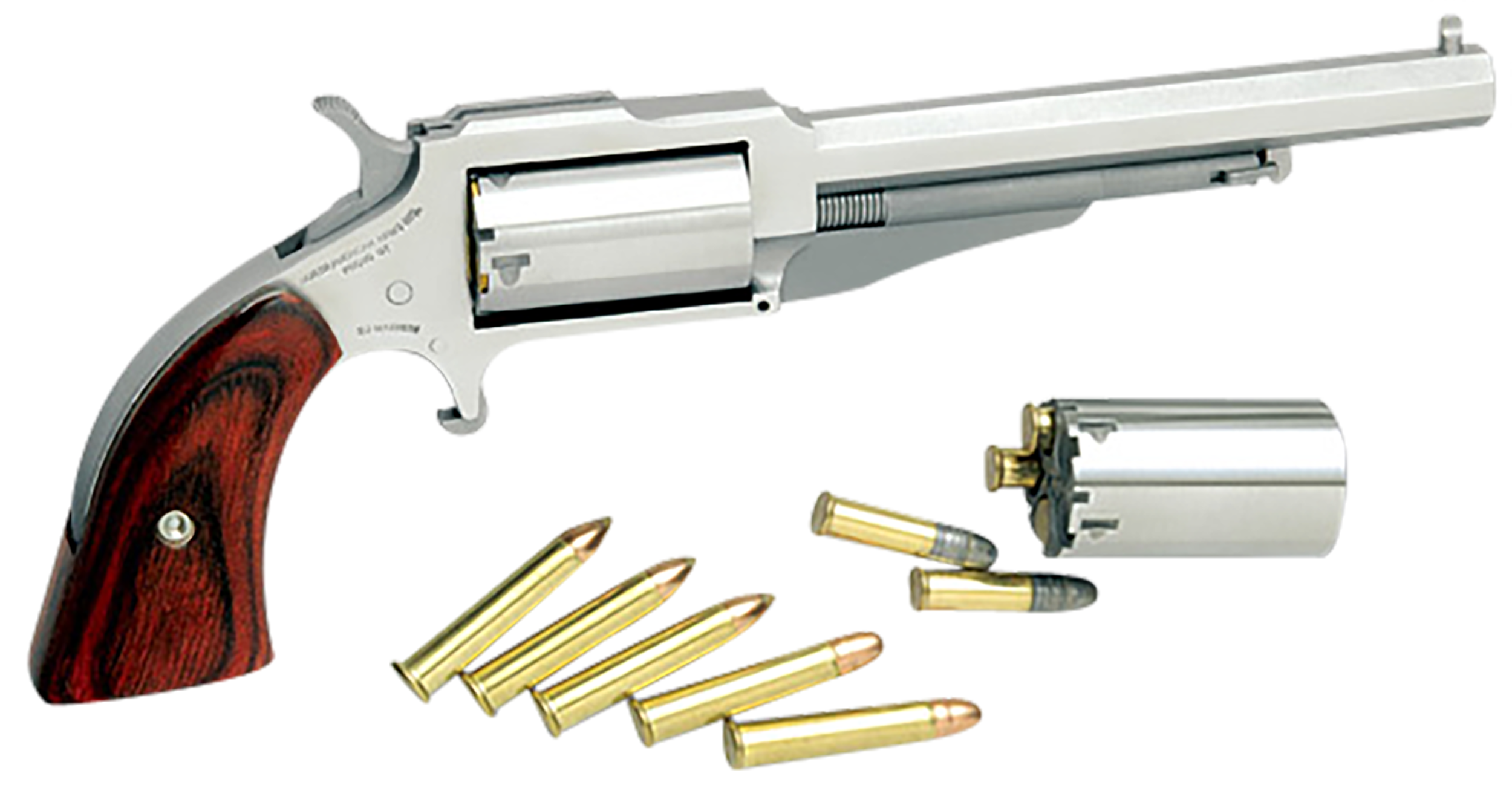 North American Arms 1860 The Earl Stainless .22 LR / .22 Mag 4" Barrel 5-Rounds