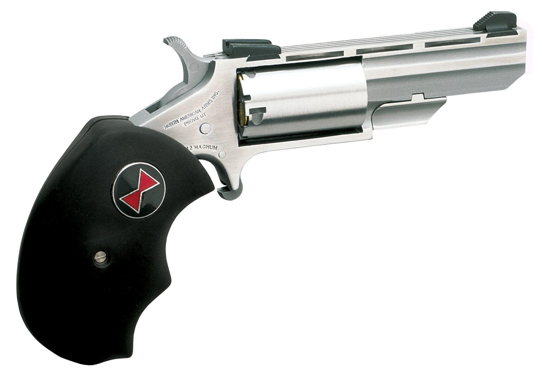 North American Arms Black Widow Stainless .22 LR 2" Barrel 5-Rounds
