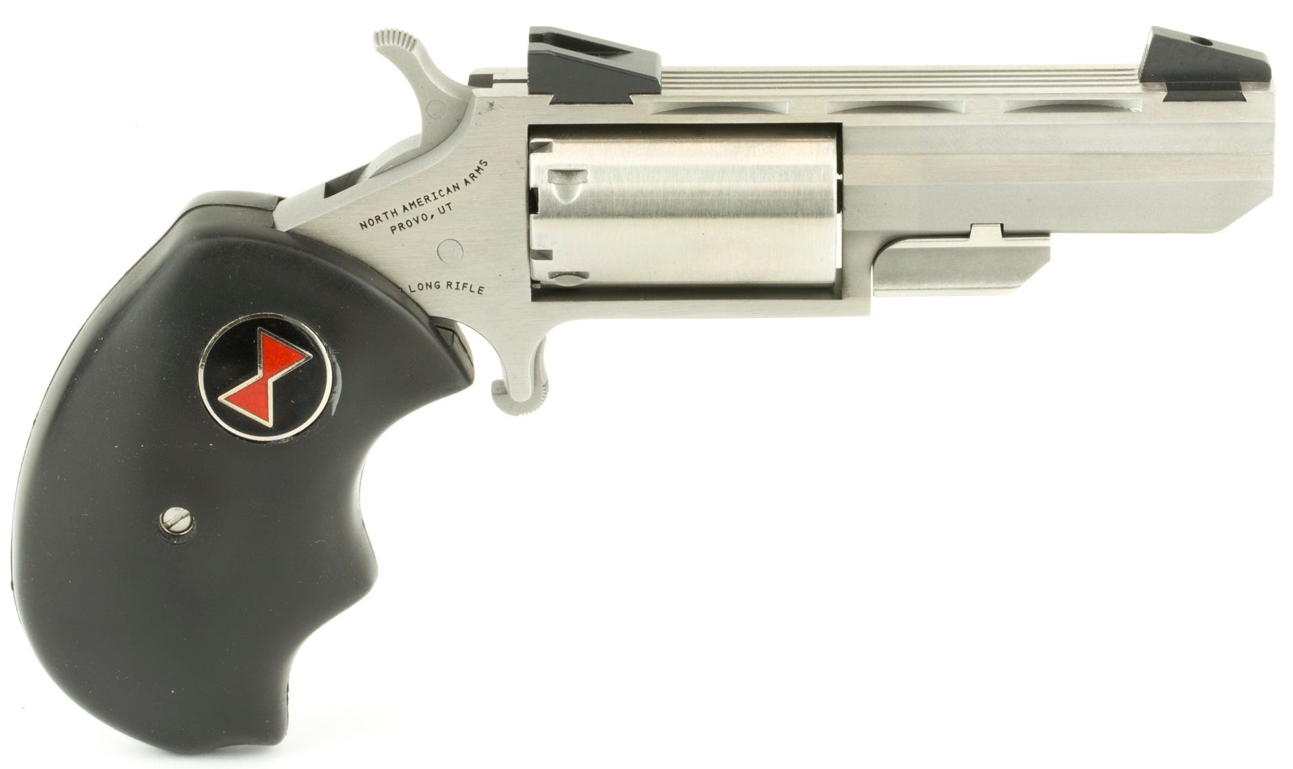 North American Arms Black Widow Stainless .22 LR 2" Barrel 5-Rounds - Image 2