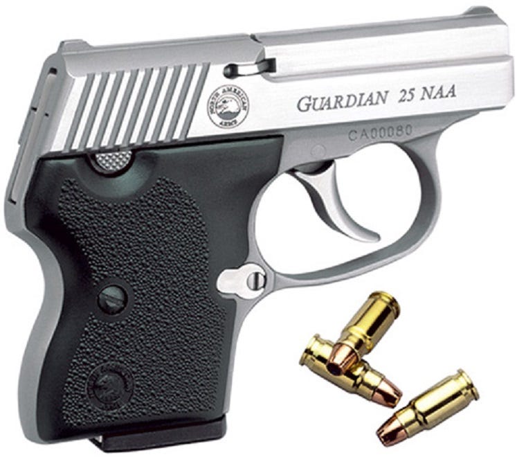 NAA Guardian Stainless .25 NAA 2.185" Barrel 6-Rounds