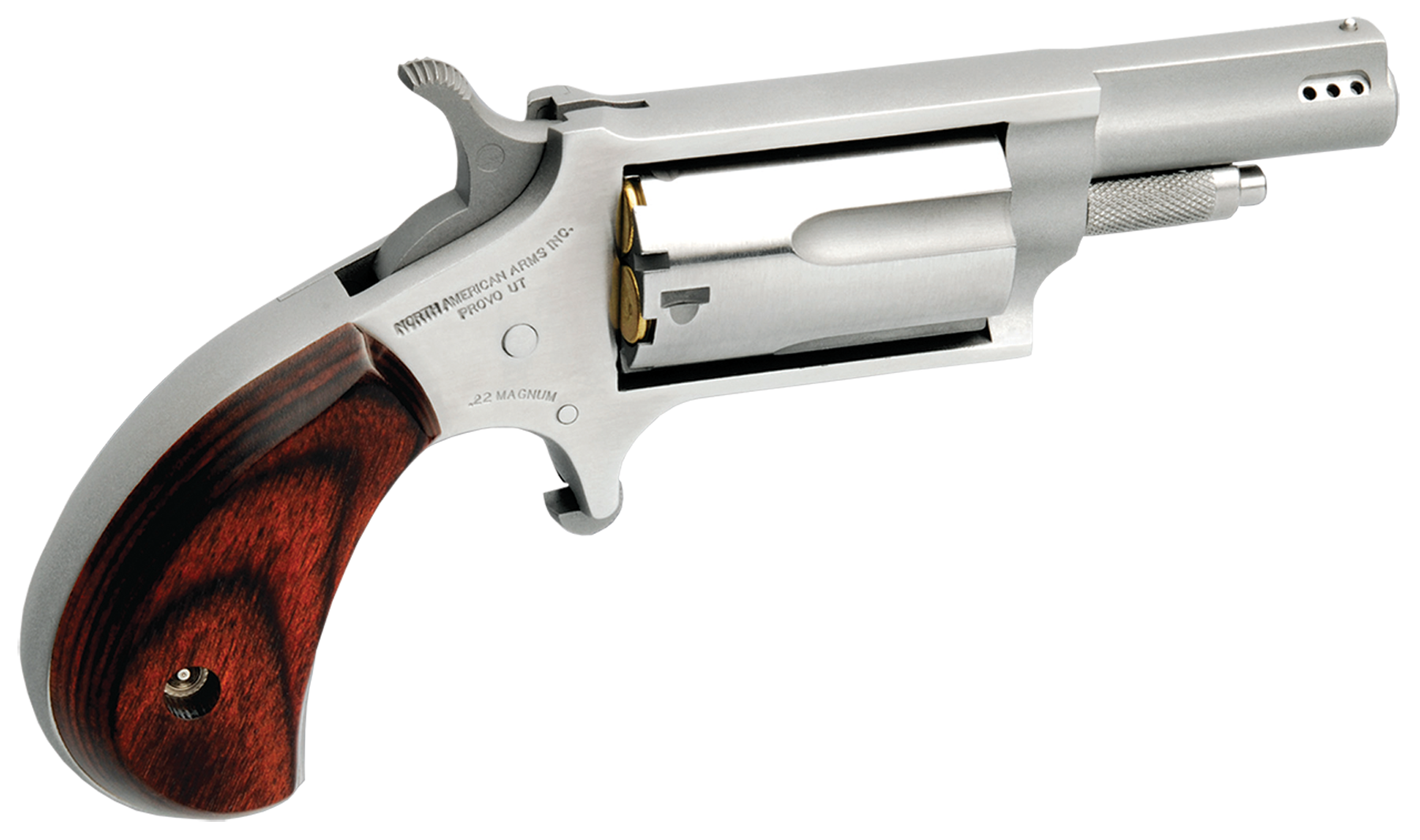 North American Arms Mini-Revolver Stainless .22 Mag 1.625" Barrel 5-Rounds - Image 3