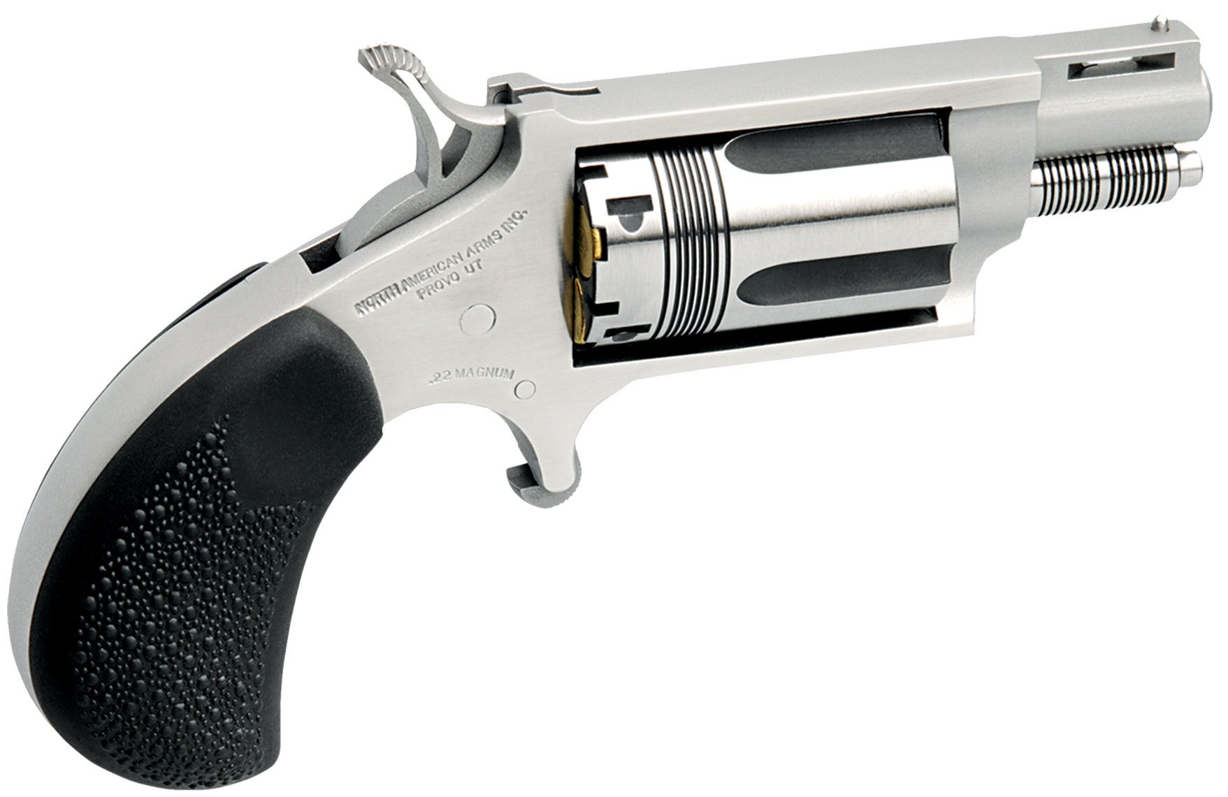 North American Arms Wasp Snub Nose Stainless .22 Mag 1.63" Barrel 5-Rounds - Image 3