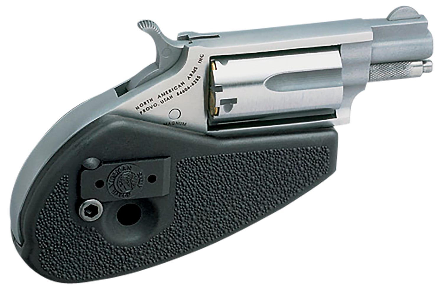 North American Arms Mini-Revolver Stainless .22 Mag 1.125" Barrel 5-Rounds Grip Holster - Image 2
