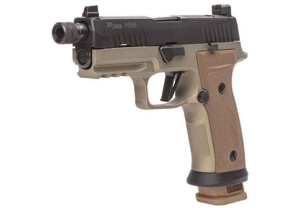 Sig Sauer P320 AXG Combat Flat Dark Earth 9mm 4.6" Barrel 21-RoundsThreaded Barrel - Image 4