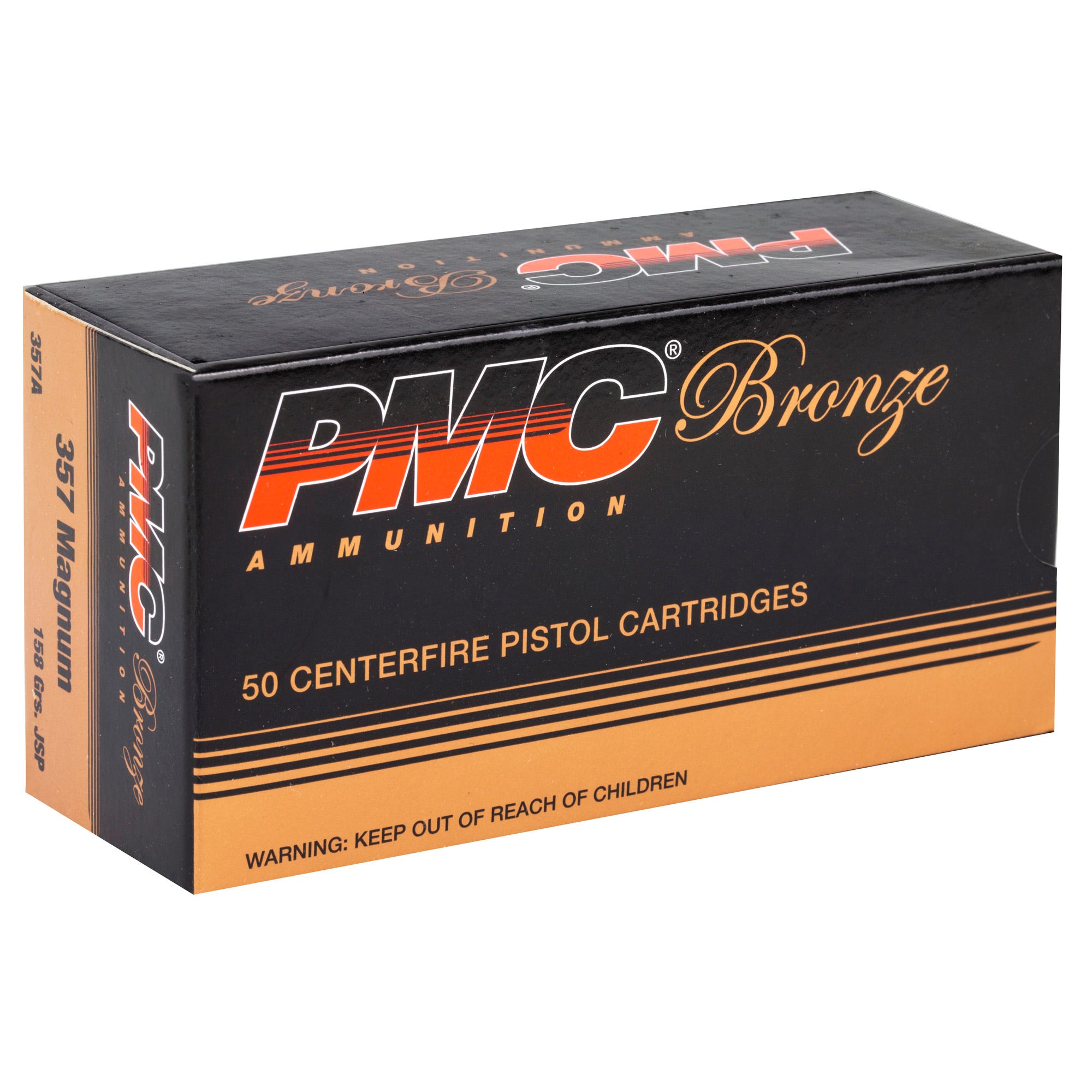 PMC Ammunition Bronze Brass .357 Mag 158-Grain 50-Rounds JSP - Image 2