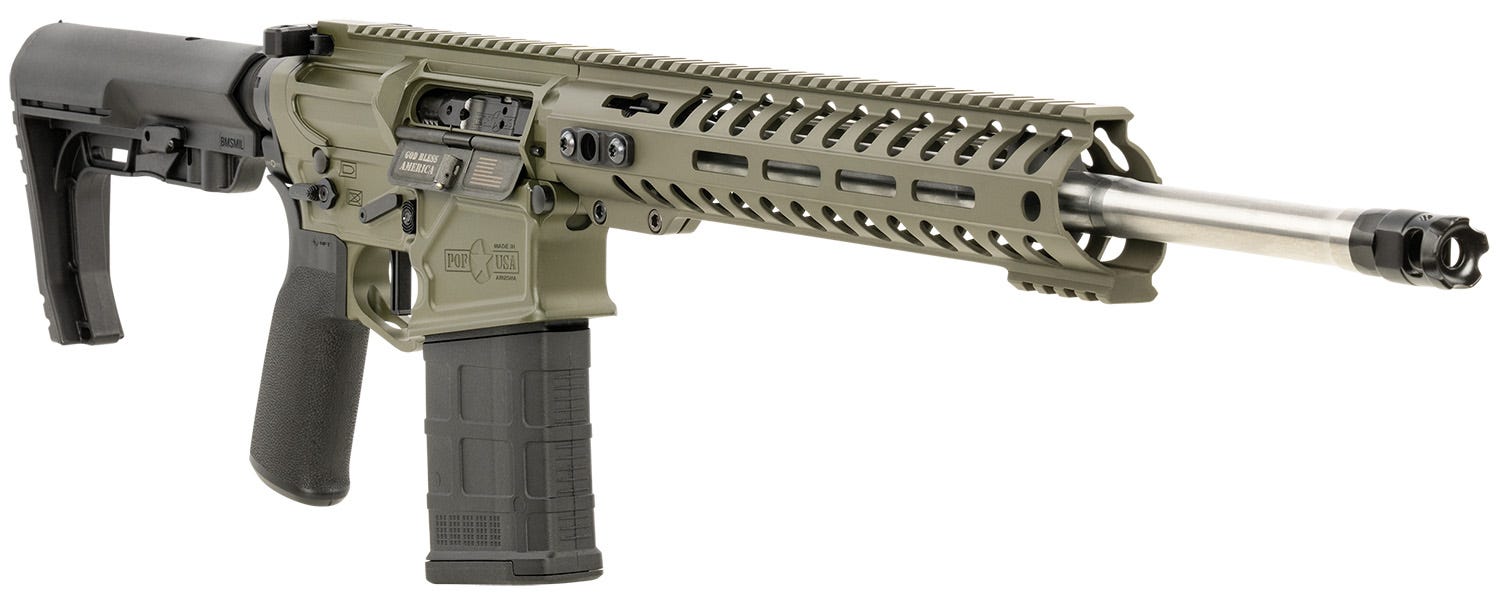 Patriot Ordnance Factory Rogue DI OD Green 7.62 X 51 16.5" Barrel 20-Rounds - Image 3