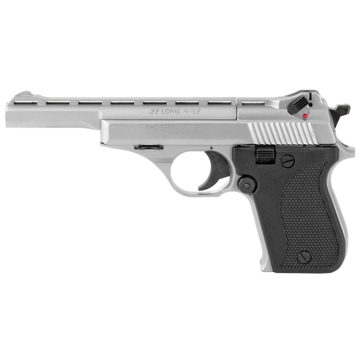Phoenix Arms HP22A Deluxe Rangemaster Satin Nickel .22LR 3" & 5" Barrel 10-Rounds - Image 2