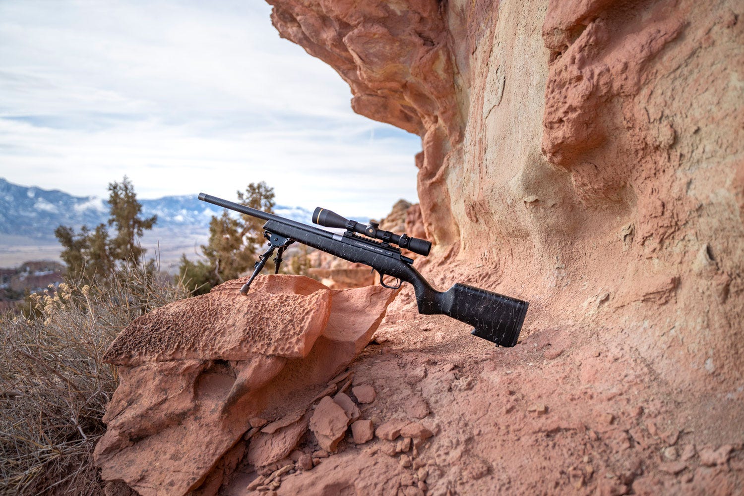 Christensen Arms Ranger Bolt Action Rifle Black/Tan .22 LR 18" Barrel 10-Rounds - Image 5