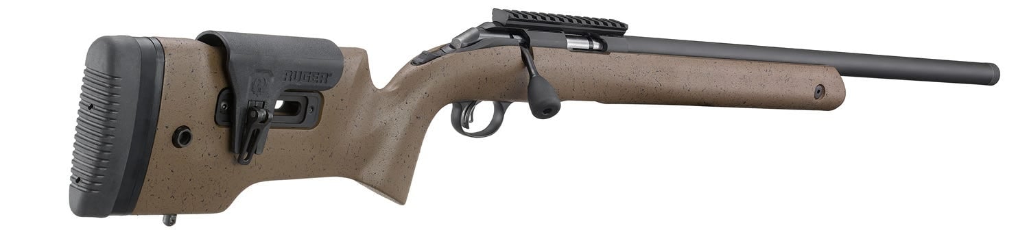Ruger American Rimfire Long Range Target Brown .22 LR 22" 10 Rounds - Image 5